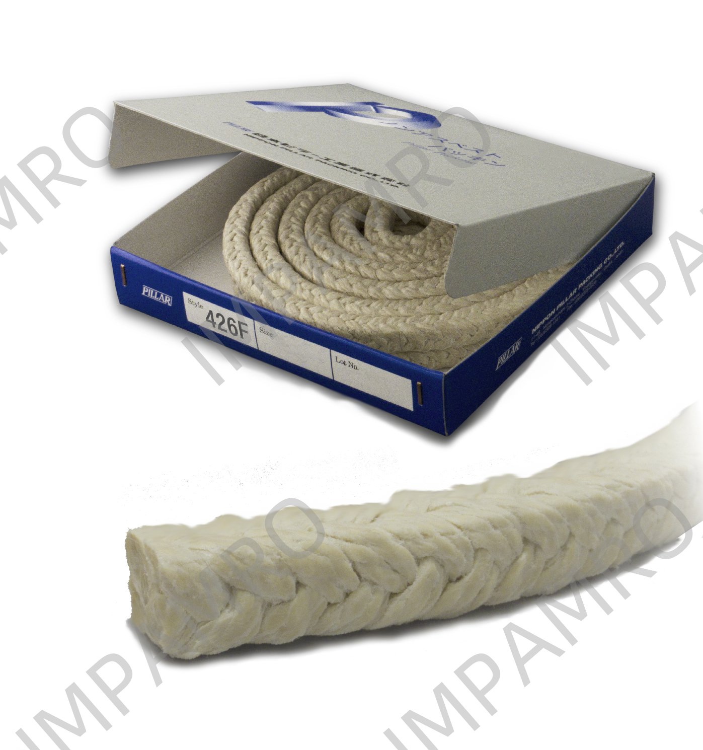 PACKING PTFE RAMIE, PILLAR NO.426F 25.5MMX3.6MTR