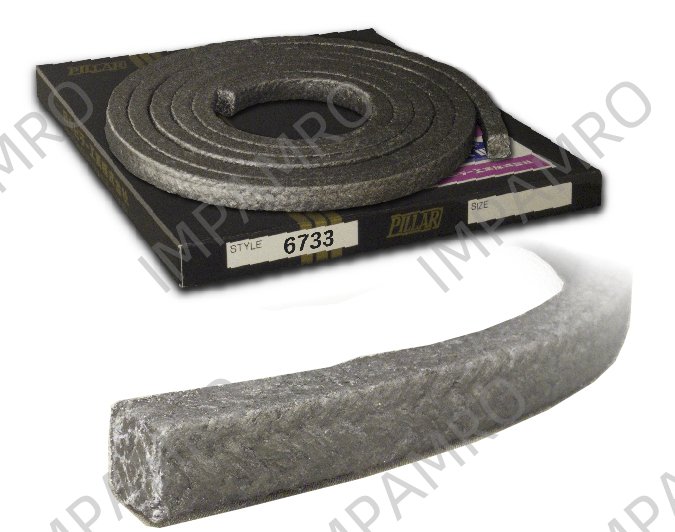 PACKING NON ASBESTOS FOR PUMP, PILLAR NO.6733 6.5MMX3MTR