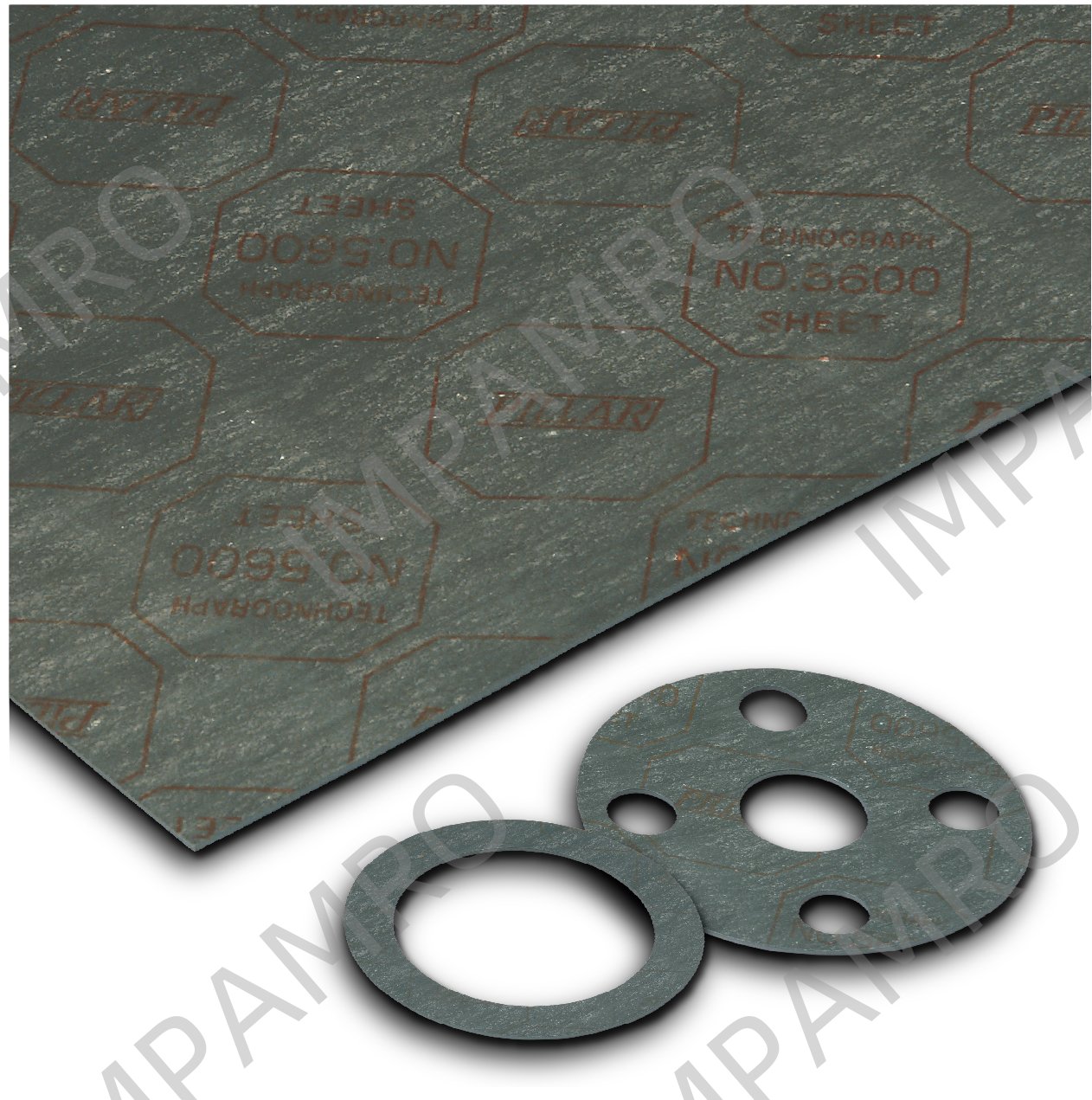 JOINT SHEET NON-ASBESTOS, PILLAR NO.5600 1.0X1270X1270MM