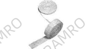 811658 RIBBON CERAMIC STAINLESS WIRE, REINFORCED 2MMX50MMX30MTR