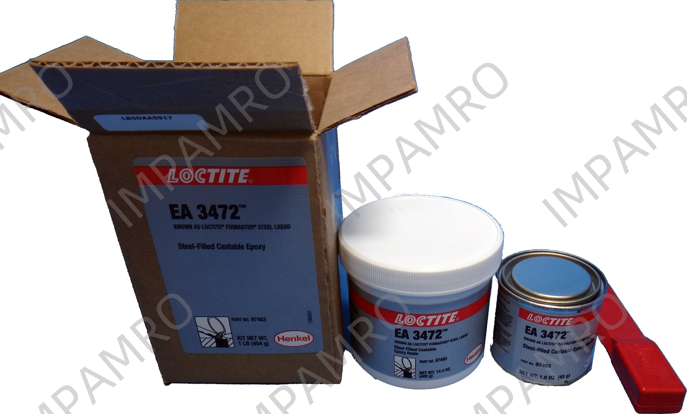 812179 STEEL LIQUID Loctite?GREY EA3476 1LB