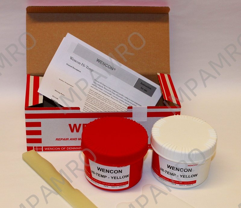 812345 WENCON HI-TEMP COATING YELLOW, #1050 0.5KG