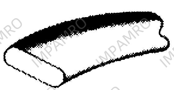 812573 TAPE SEAL PTFE VALQUA 7GS66A, CORDSEAL OVAL 9X4.0MMX8MTR