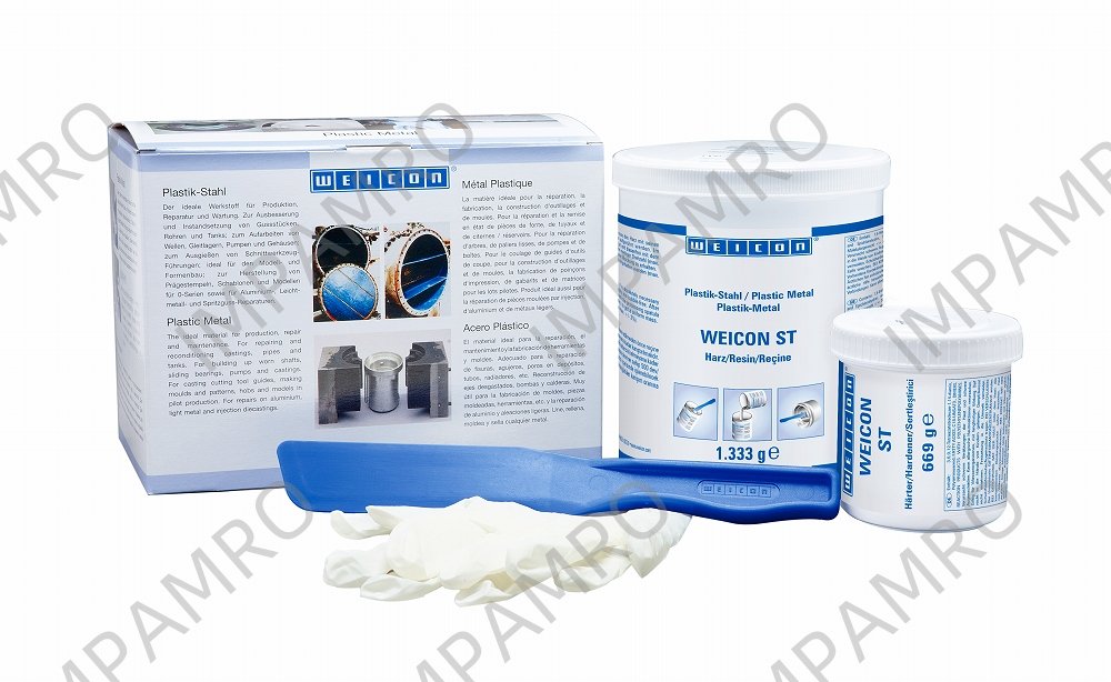 812944 METALLIC FILLED PUTTY WEICON ST, 2.0KG
