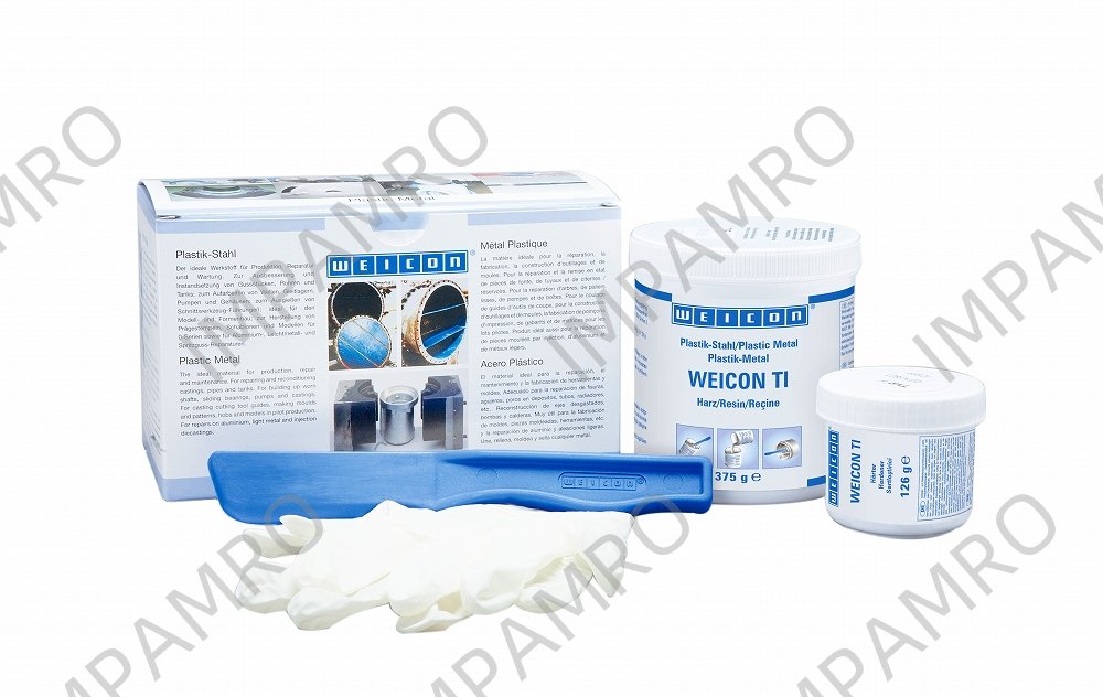 812945 TITANIUM FILLED PUTTY WEICON, TI 0.5KG