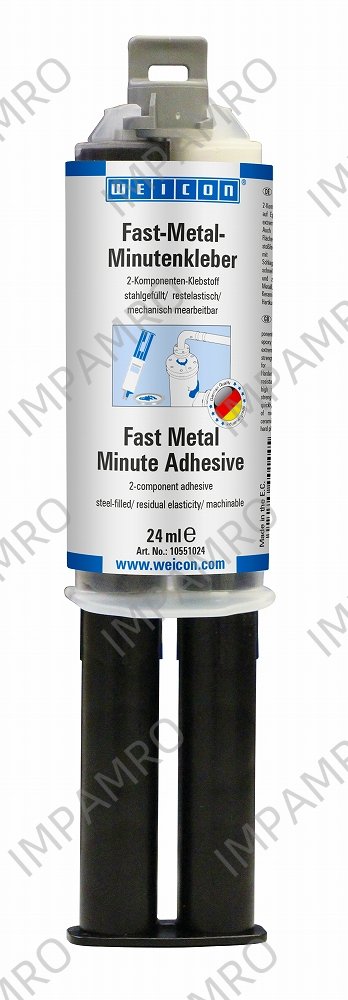 812981 ADHESIVE EPOXY WEICON "FAST, METAL MINUTE ADHESIVE" 24ML