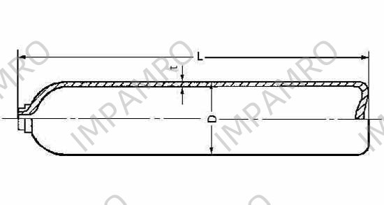 CYLINDER OXYGEN GAS SEAMLESS, CAPACITY 7M3