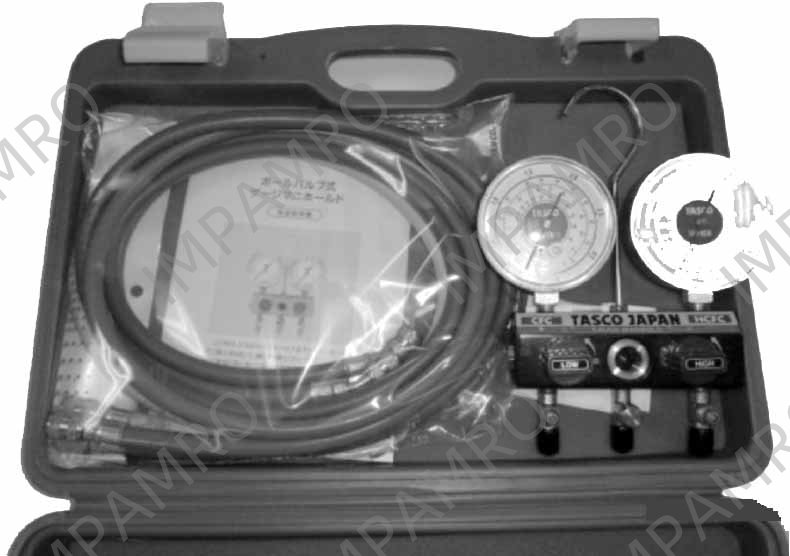 MANIFOLD GAUGE REFRIG GAS 1/4, FOR HFC-134A/R-404A/R-407C