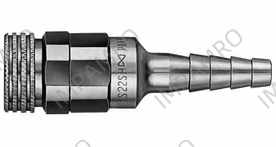 QUICK COUPLER SOCKET F/FUELGAS, 5/16" 3/8" HOSE S33SH