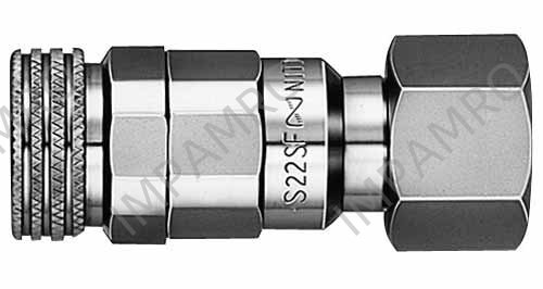 QUICK COUPLER SOCKET F/OXYGEN, FEMALE THREADEND M16X1.5 S22SF