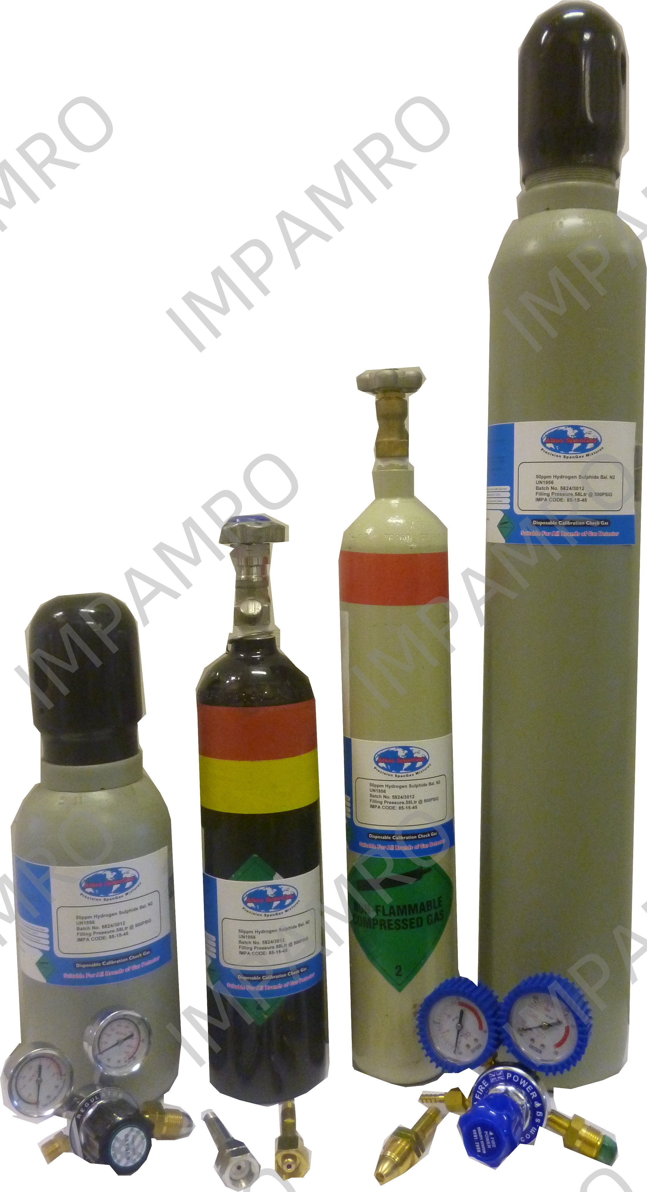 SPANGAS REFILLABLE PROPANE, 1.1%(50%LEL) 20PPM HS/N2 2.8L