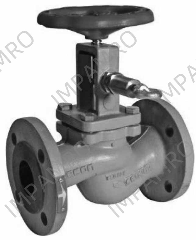 QUICK CLOSING VALVE (DIN), DUCTILE CAST IRON, FLANGE END, STRAIGHT TY, PNEUMATIC OPERATION TY, PN 10, DIN 32