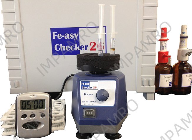 MAIN ENGINE SCAVENGING DRAIN, ANALYSIS KIT FE-ASY CHECKER 26