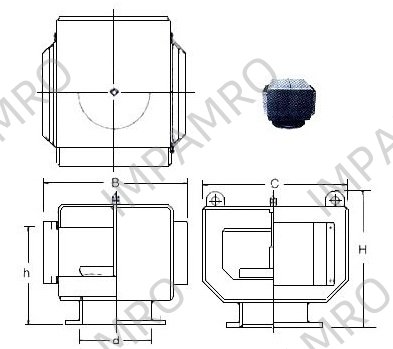 AIR PIPE HEAD GRAY IRONCASTING 53NS-300 300MM DIAM