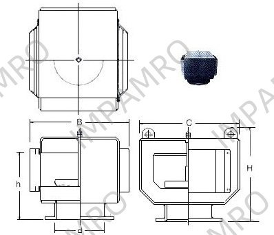 AIR PIPE HEAD GRAY IRONCASTING 53NS-350 335MM DIAM