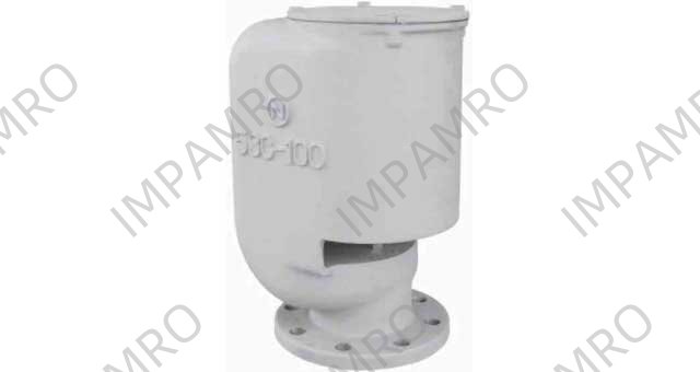 AIR VENT HEAD JIS 5KG FLANGED, WITH SCREEN #53CW-80 80MM
