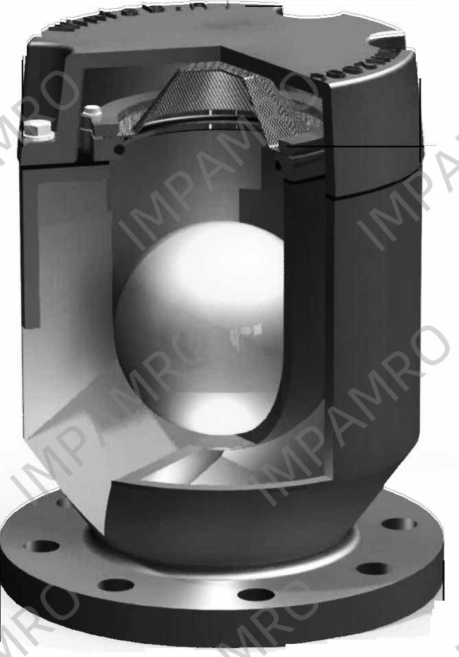 AIR VENT HEAD DIN WINTEB PN10, WIN2000 TYPE 1 W/SCREEN 250MM