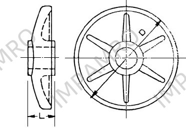 RUBBER WING BOBBIN