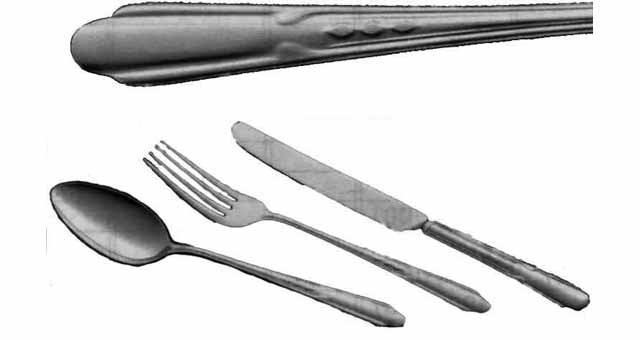 FRUIT KNIFE 18-CHROME STAINLESS ENGRAVED HANDLE