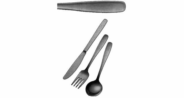 DINNER KNIFE 18-CHROME STAINLESS STEEL PLAIN HANDLE