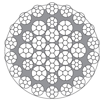 213584 - 防旋转压实钢丝绳（ ANKO ACK 37×7结构），直径20mm×200米