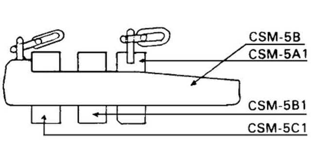 233381 - MacGregor远东型舱口楔子，组装件 编号#CS-5D