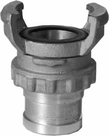 331801 - 带锁环消防水带耦合器，吉莱曼铝制卡箍/软管 45MM