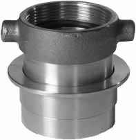 331874 - 消防水带适配器 黄铜 马奇诺，2" 外螺纹/螺纹 2" BSP 内螺纹
