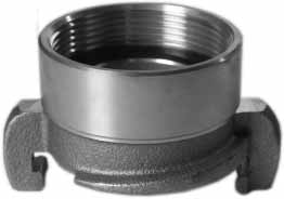 333204 - 铜制过渡接头 KR型，2英寸 法兰端 84mm 内螺纹 BSP