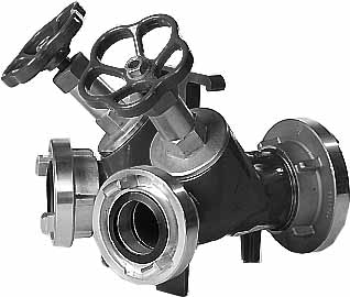 333377 - Y型三通阀铝制 Storz，带耳片尺寸 81MM