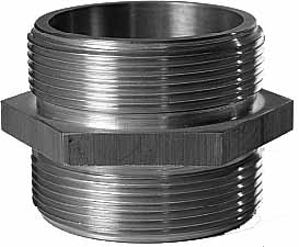333466 - 双头黄铜短接管 SM900040，1-1/2" X 1-1/2" ANST 外螺纹