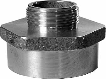 333511 - 异径黄铜短接管，2"X1-1/2" BSP 内螺纹 X 外螺纹