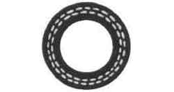 HOSE WATER RUBBER WRAPPED &, FABRIC 5KG 19MMX2B