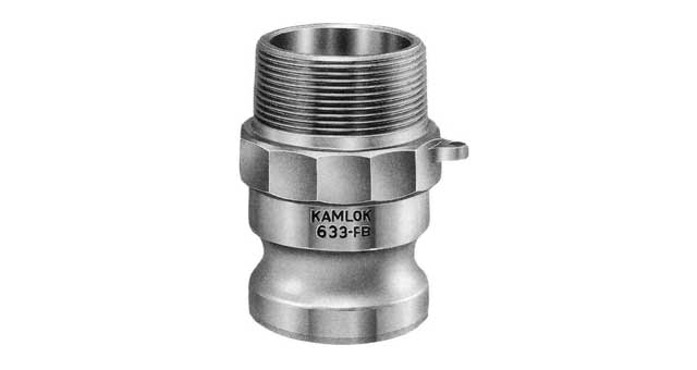 351789 - 凸轮锁紧式接头 不锈钢，F型带外螺纹插头 4"