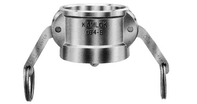 352065 - 凸轮锁紧式接头 黄铜，防尘盖 3/4"