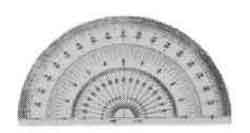 471586 - 量角器 塑料 180度 直径180MM