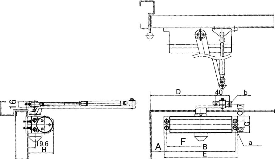 490601 - 标准门闭器 最大承重30kg