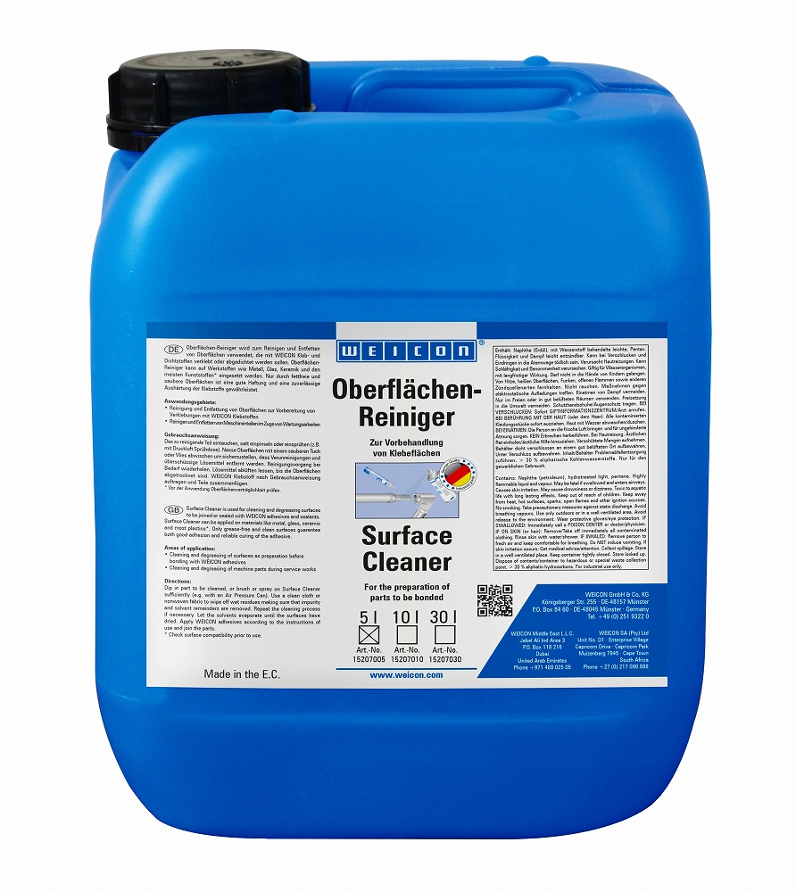 551564 - 表面清洁脱脂剂 WEICON SURFACE CLEANER 5升