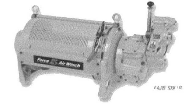 590622 - 气动提升绞盘 5000磅 25HP，卷筒 L20 英寸 INGERSOLLRAND FA2.5A