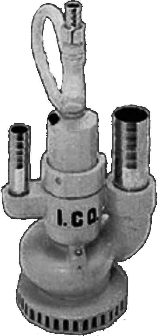 591631 - 气动潜水泵 ICO，球墨铸铁泵头，提升高度25米