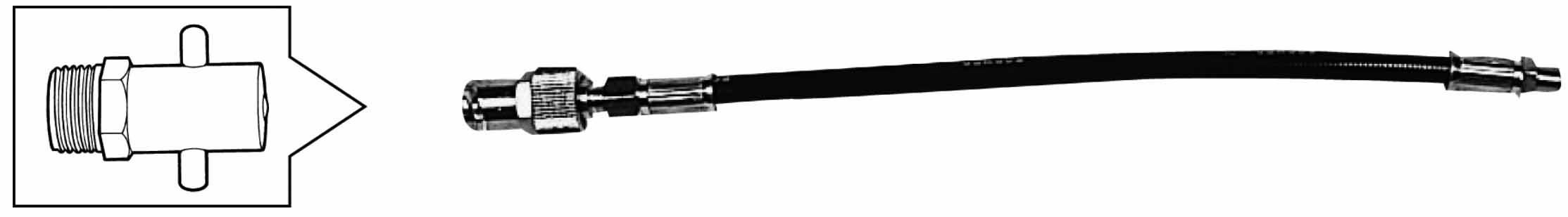 617680 - 柔性延长软管 PT 1/8 用于插销型润滑脂嘴