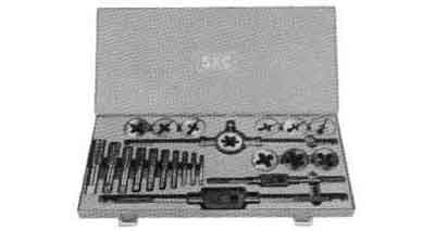 632254 - 丝攻板牙组 直管螺纹 #R4 1/8-1-1/4 共22件/套