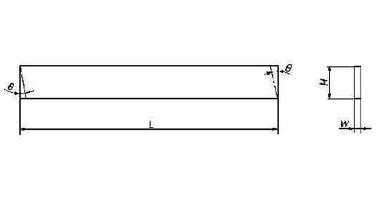 632633 - 刀头 矩形板高速钢，4×16×160mm