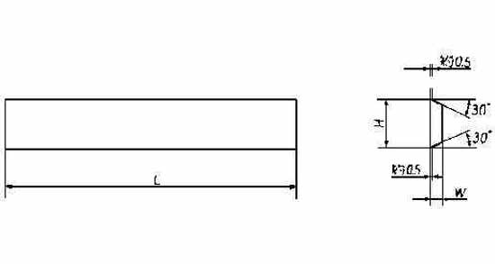 632652 - 刀头 板式切断高速钢，3.2×15.9×115mm