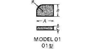 632904 - 硬质合金刀片 #01-3 19×13×5mm×R5