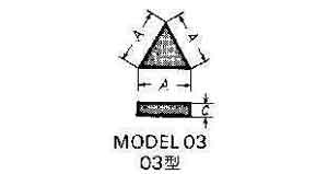 632915 - 硬质合金刀片 #03-0 10×3mm