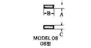 632950 - 硬质合金刀片 #08-1 3×8×3mm