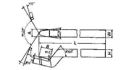 633085 - 焊接式高速钢刀头，直头鼻端-32 32×32×355mm