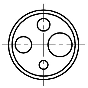 652519 - 温度校准仪套管适配器 外径28mm 四孔