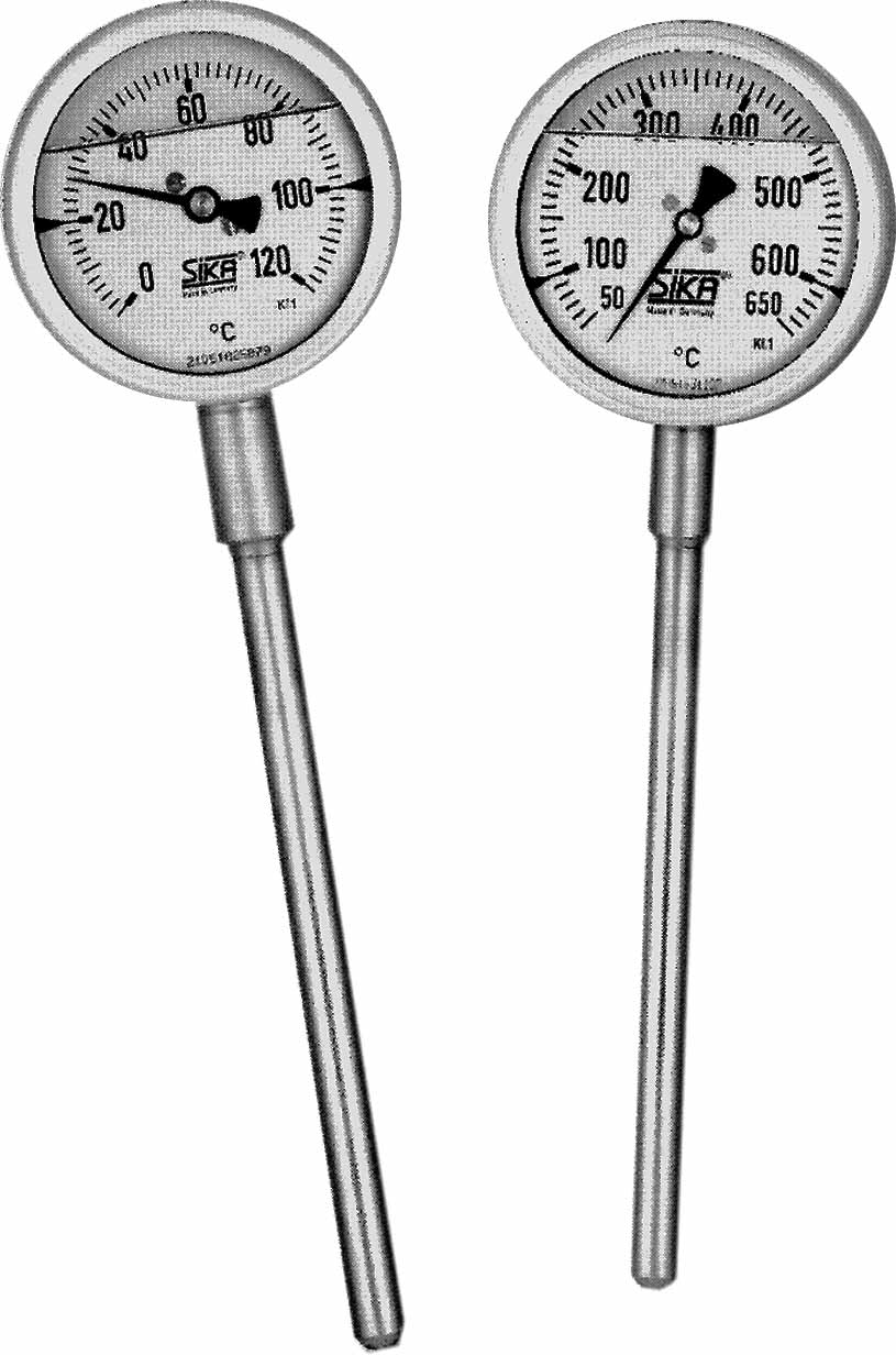 653448 - 排气温度计 直接式 直径100mm 后部安装160mm 3/4"